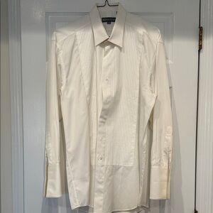 Hickey Freeman Cream Tuxedo Shirt